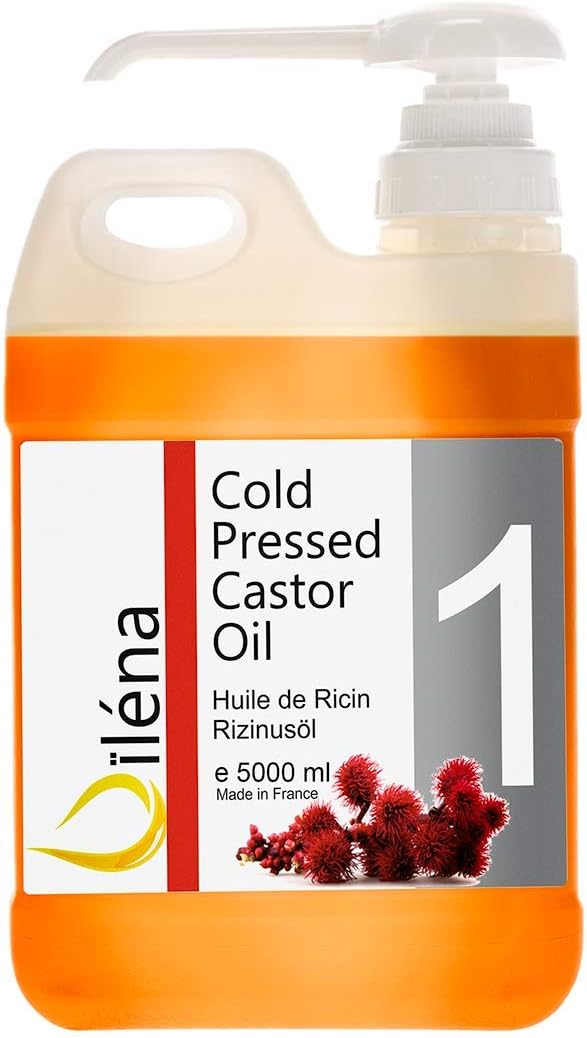 Cold Pressed Organic Castor Oil Eyelash Growth Cuticle Care Oil Hair Growth Hair Loss Serum 100% Natural Vegan 5000 ml