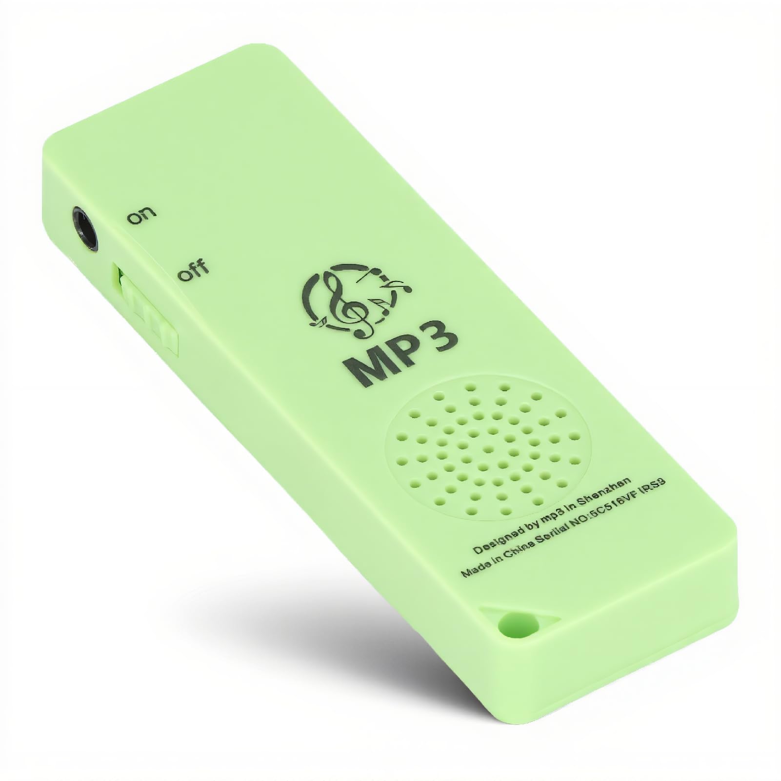 Cuifati MP3 Player Portable Min MP3 Player for Kids, Outdoor Music Player Walkman for Sports, MAX 64GB Memory Card Music Recording(Green)