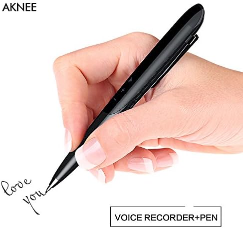 Voice Recorder,Digital Audio Activated Recorder 8G with USB MP3 Player Dictaphone ,Pen Shape Easy to Operate Recording Pen Noise Reduction Metal Shell Recorder for Lectures Meetings