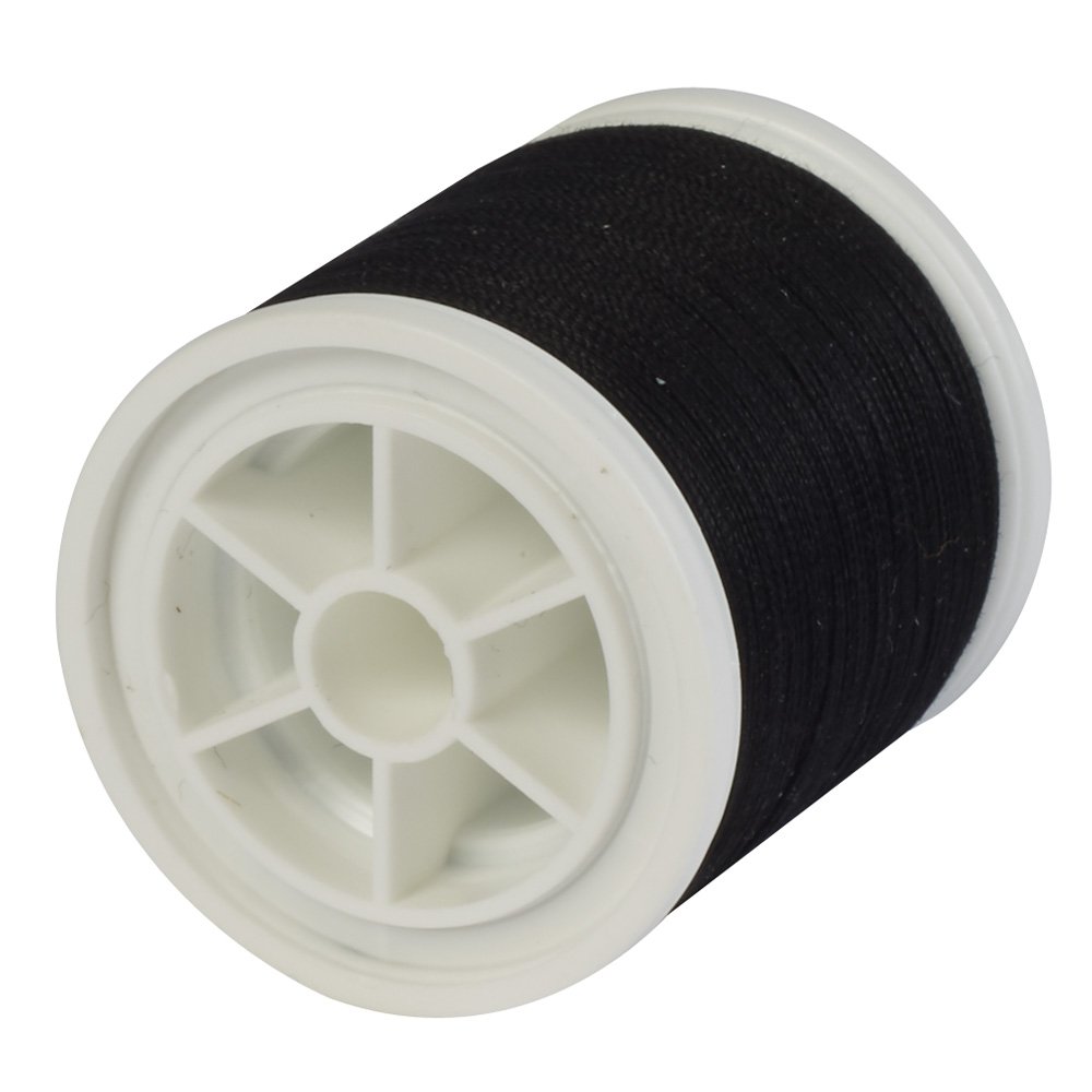 Korbond 600m Black Cotton Sewing Thread – 3 x 200m Reels – Ideal for Delicate Fabrics and Garments