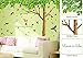 Dago, 7.4'(h) X 9.7'(w) Extra Large 3 in 1 with DIY Many Butterflies& Under the Fresh Green Leaves & Tree to Enjoy Easy and Relaxed Quote Removable Wall Decal Sticker for Kids & Living Room