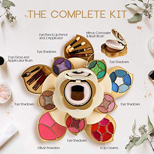CoralBeau Luxurious Makeup Set for Women - Flower Shaped, Makeup Kit for Teen Girls - Adult Flower Makeup Kit - Image 2