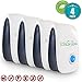 Pest Control Ultrasonic Pest Repeller Organic Repellent Products (4 Pack) for Bugs Mice Fleas Spiders Ants Rats Roaches Flies Mosquitoes Rodents Insects Electronic Plug In Blocker Home Indoor Reject