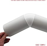 Kair 100mm 4in Plastic Duct 45 Degree Elbow Bend White view 6