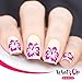 Whats Up Nails - Nail Vinyl Stencils Variety Pack 4pcs (Anchor, Palm, Hibiscus, Butterflies) for Nail Art Design