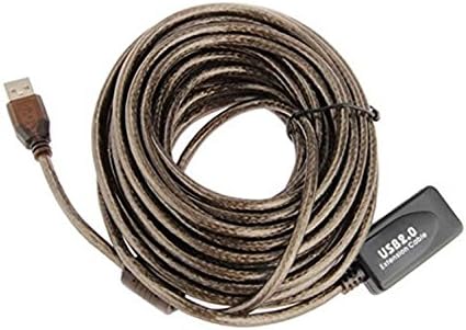 USB 2.0 Amplifier Extension Cable - A-Male to A-Female - 16 Feet (5 Meter)