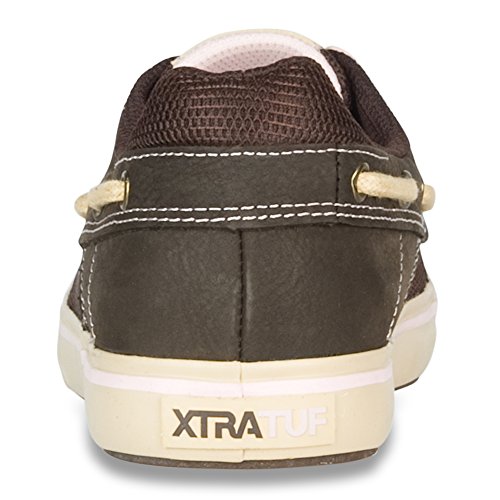 XTRATUF Finatic II Women’s Leather Deck Shoes, Chocolate & Tan (22308)