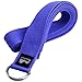 REEHUT Fitness Exercise Yoga Strap (6ft) w/Adjustable D-Ring Buckle for Stretching, Flexibility and Physical Therapy (Blue)