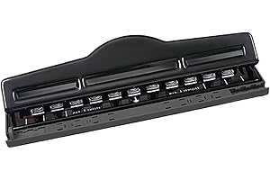 Fenteer Mushroom Discbound Hole Punch Paper Puncher Metal for Binder Easy to Use Portable Durability Craft Punches 11 Holes P