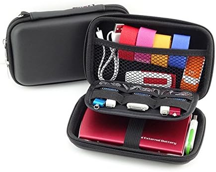 Femonden 5 Layers Digital Gadget Case,Designed For External Hard Drive,USB Flash Drives,Easy and Safety to Put Away or Carry Your Device Arround,Good for Traveling and Office-Black