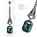 BABEYOND 1920s Flapper Earrings 20s Great Gatsby Earrings Vintage 20s Flapper Accessories Gatsby Costume Accessories (Green-1)