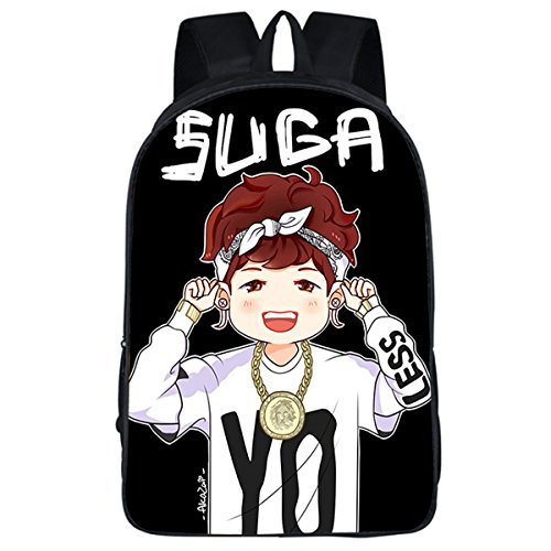 JUNG KOOK Kpop BTS GOT7 Backpack School Bag Bangtan Boys Messenger Bag