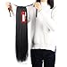 Haironline One Piece Tie Up Ponytail Clip in Hair Extensions Hairpiece Binding Pony Tail Extension for Girl Lady Woman natural blackthumb 4