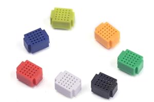 Cylewet 25 Tie Points Mini Solderless Bread Board PCB Circuit Board for Arduino 2 x 1.5cm (Pack of 7) CYT1029