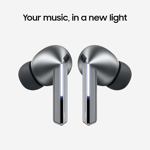 Samsung Galaxy Buds 3 Pro AI True Wireless Bluetooth Earbuds, Noise Cancelling, Sound Optimization, Redesigned Comfort Fit, Silver [US Version, Amazon Exclusive, 2Yr Warranty]