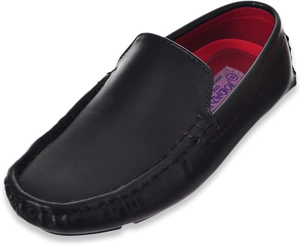 boys black loafers