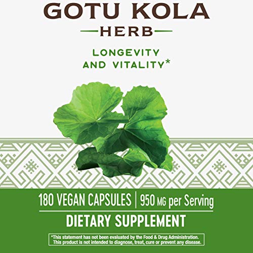 image for Nature's Way Premium Herbal Gotu Kola Herb, 950 mg per Serving, Non-GM