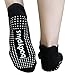 PRETMANNS Pilates Yoga Grip Socks for Women – Non Slip Sticky Barre Yoga Socks – 2 Pairs Medium – Fit Shoe Size 7-9