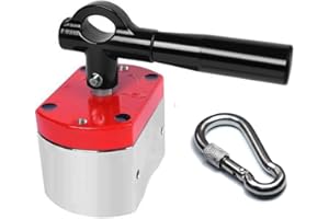 RIHEGIANT Multifunctional ON/Off Magnets,600 lb Magnetic Holding Force Welding Square Base Clamp Holder for Welding Kit, Tool, Filte, Fishing, Lifting (600lb ON/Off Magnet)