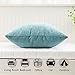 Spring Decorative Best Soft Velvet Throw Pillow Cover Accent Cushion Cover for Bed by Kevin Textile, 24x24 inch 1 Pieces,Niagara Blue