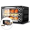 Automatische mini-oven met kookplaat en grill, 32L elektrische oven multifunctionele bakmachine, 1500W drielaagse cake…