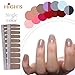 HIGH'S Single Color Series Classic Collection Manicure Nail Polish Strips Nail Wraps, Saddle Brown