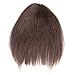 BEAUTY PLUS Clip in Bangs Real Human Hairpieces for Beauty Ladies (2# Dark Brown)