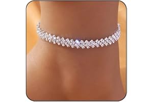 Sora Tuki Ankle Bracelets for Women Waterproof Tennis Rhinestone Anklets for Women Butterfly Heart Star Cross Anklet Bracelet for Women Plus Size Anklet Bracelets for Big Ankle Beach Foot Jewelry