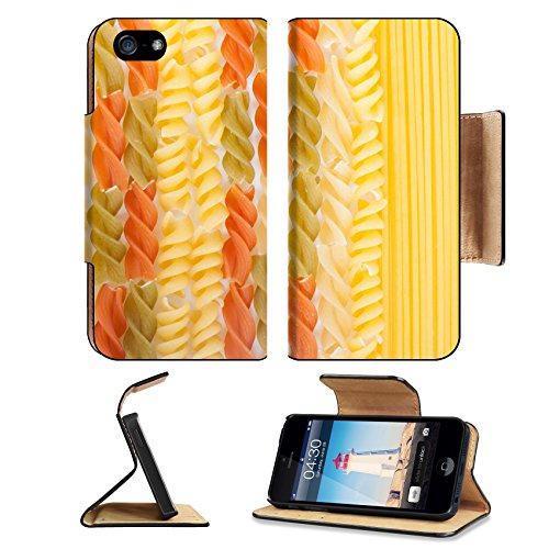 Luxlady Premium Apple iPhone 5 iphone 5S Flip Pu Leather Wallet Case iPhone5 IMAGE ID: 27299094 background of pasta