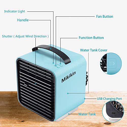 3 Mikikin+Conditioner+Humidifier+Evaporative+Rechargeable