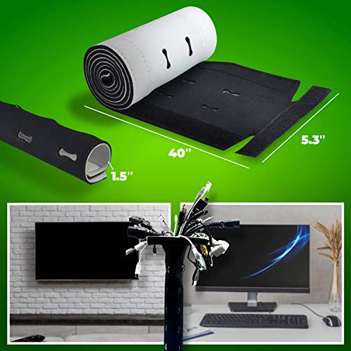 Cable Management Box, Cord Organizer to Hide Power Strip, Extension