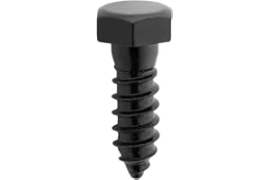 National Hardware N800-123 Lag Screw 1/2" x 1 1/2", Black,12