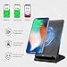 NANFU Fast Wireless Charger, Qi Wireless 7.5W Fast Charging Stand with Cooling Fan Compatible for iPhone XR/XS/XS Max/X/8/8P,10W Charges for Galaxy S9/S9+/S8 & All Other Qi-Certified Devices