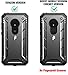 Moto E5 Play Rugged Case, Moto E5 Cruise Rugged Case, Poetic Revolution [360 Degree Protection] Full-Body Rugged Heavy Duty Case with [Built-in-Screen Protector] for Moto E5 Play/Moto E5 Cruise Black