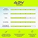 ADV Dry Tennis Overgrip Tape - 3, 12, 30, 60 Pack - FeltTac Tennis Racket Grip Tape - Ultra Absorbent Tennis Grip Tape - Comfort Tennis Racket Grips - Tennis Grips Overgrip (12-Pack White)