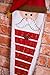 Christmas 24 Day Cloth Advent Calendar | Red and White Santa Claus' Beard Christmas Design | Traditional Holiday Christmas Decor Theme | Perfect for Home or Office | Measures 26.5