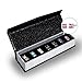 R-timer Womens Fashion Jewelry Stud Earrings Set 18K Whit-Gold Plated with Crystals from Swarovski (Square-claw)