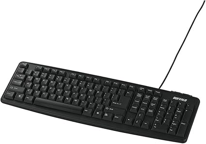 Amazon Co Jp Ibuffalo 有線キーボード 英語配列 ブラック Bskbu17enbk 家電 カメラ