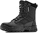 Maelstrom Womens Black Waterproof Military Tactical Work Boots with Side Zippers, Size 7.5