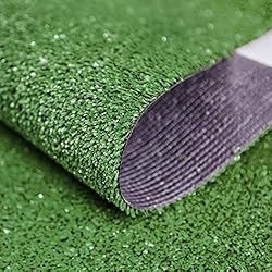 Ottomanson Waterproof Solid Grass Design