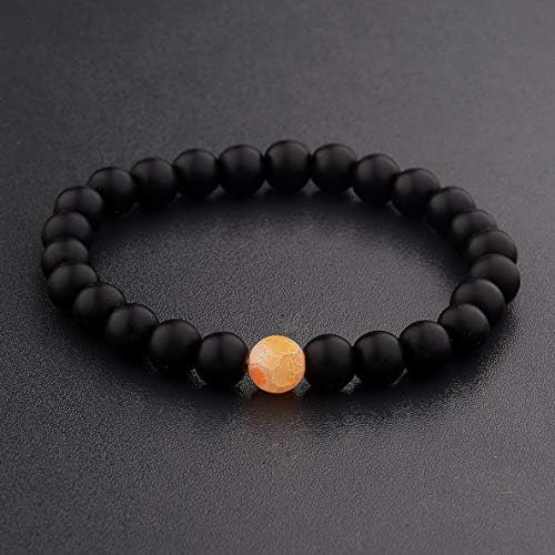 Hebel Charm Men Black Lava Stone Gold Silver Owl Helmet Buddha Beaded Fashion Bracelet | Model BRCLT - 33401 |