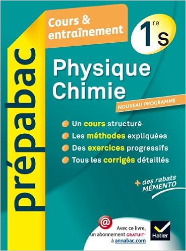 Physique Chimie 1re S Prepabac Cours Entrainement Cours Methodes Et Exercices Premiere S Amazon Fr Carrasco Joel Cormerais Gaelle Livres