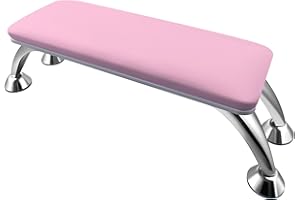 LOVEVLOGY Manicure Hand Rest,Nail Arm Rest for Nail Tech with Nail Table Mat with Manicure Tools for Nail Art,Nail Rest Stand Pink