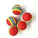 NUOMI 12pcs Sponge Ball Cat Toy Soft Foam Rainbow Play Balls Interactive Kittens Pet Toys