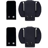MIMIRACLE Belt Clip for FBIM V6 V4(3.5mm Version), Referee Headset Accessory Motorcycle Helmet Clips Bracket Clip Mount for Helmet Headset -2Pack
