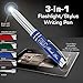 Thank You Gift Pen for Your Boss Coworker Wife Husband Dad Mom Doctor, 3 in1 Stylus+Metal Ballpoint Pen+LED Flashlight-Compatible With Most Phones and Touch Screen Devices,Blue