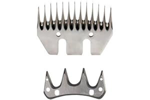 Lucky Farm Sheep Shears Blades Straight 13-Tooth Wool Shearing Comb and Cutter