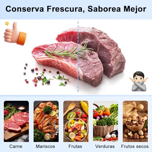 200PZS Bolsas para Sellar al Vacío 20*30cm, Bolsas de Vacio para Alimentos sin BPA, Bolsa Gofrada Envasar Resistente, Bolsa Lisa Empaque al Vacío para Congelar Conservación Cocción Verdura Fruta Carne
