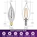 keymit Candelabra LED Bulbs C32 2W - Dimmable Light Bulbs for Chandelier Lighting - 2700K Warm White 6Pack