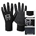 Better Grip Ultra-Thin BGSB1 Nylon Sandy Latex Coated Work Gloves, 4 Pairs/Pack (Small, Black)